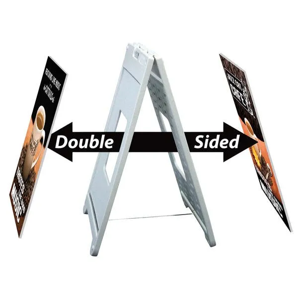 Double-sided A-frame sign stand