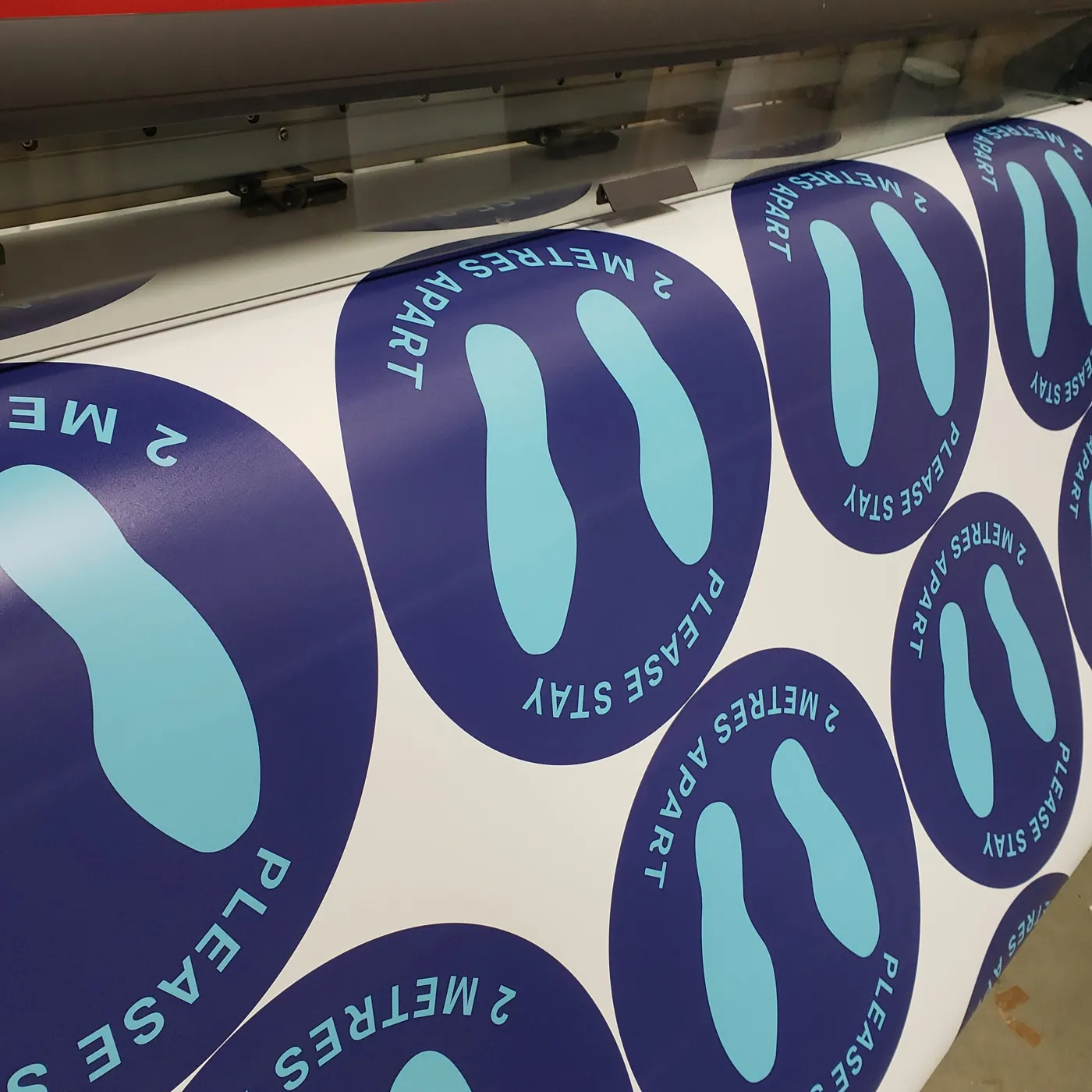 Printed floor decals