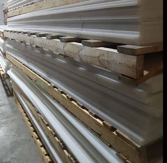 Stacked UHMW sheet stock